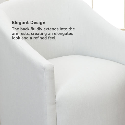 Rafa Performance Dining Chair with Casters – Comfortable Dining Armchair | Elegant Dining Chairs | Kinwell Furniture | Durable Performance Fabric